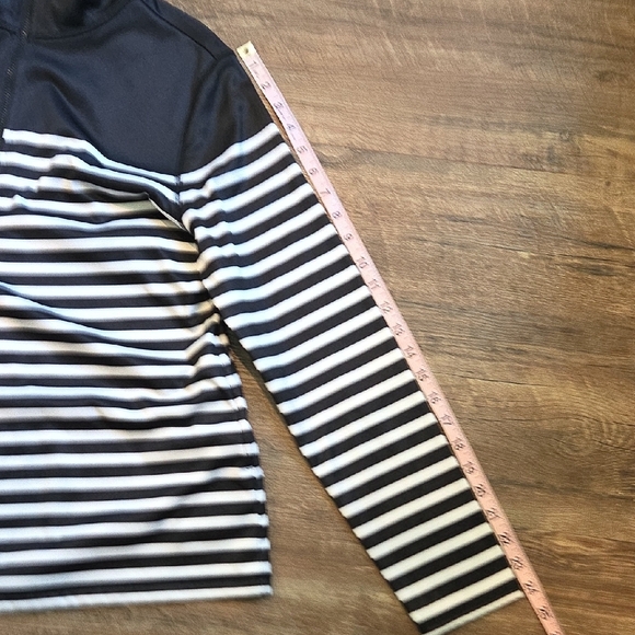 Liz Claiborne Weekend Black and White  Half-Zip Pullover Women's Size Medium - Picture 7 of 10